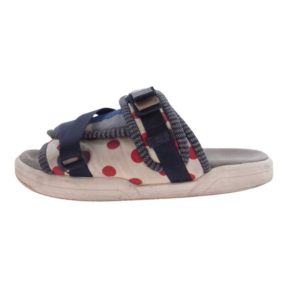 VISVIM ビズビム CHRISTO COLLAGE PATCHWORK クリスト コラージュ パッチワーク ストラップ サンダル ブルー系 M【中古】