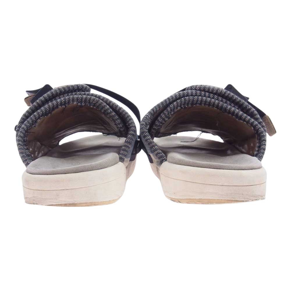VISVIM ビズビム CHRISTO COLLAGE PATCHWORK クリスト コラージュ パッチワーク ストラップ サンダル ブルー系 M【中古】