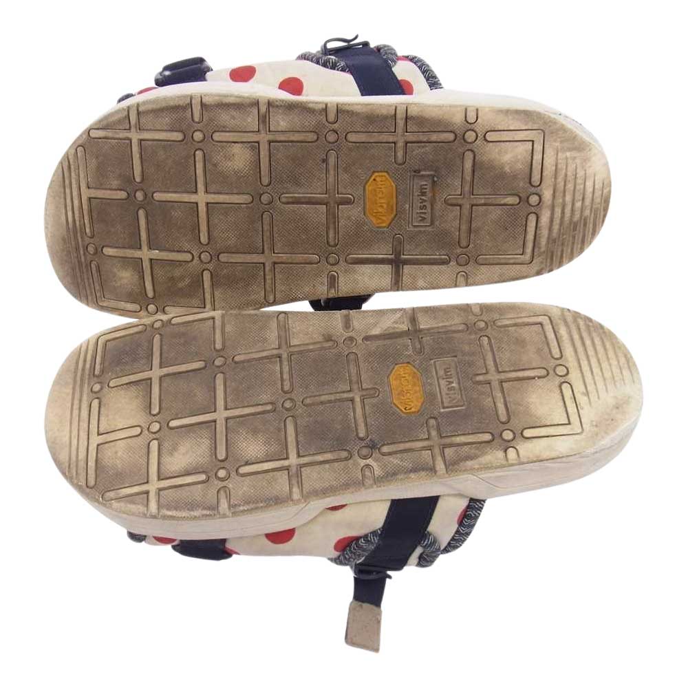 VISVIM ビズビム CHRISTO COLLAGE PATCHWORK クリスト コラージュ パッチワーク ストラップ サンダル ブルー系 M【中古】