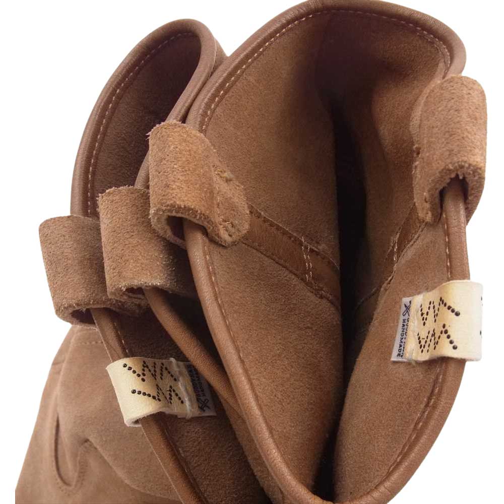 VISVIM ビズビム WABANAKI BOOTS-FOLK ワバナキ レザー ワーク ペコス スエード フォルク ブーツ ライトブラウン系 US8.5【中古】
