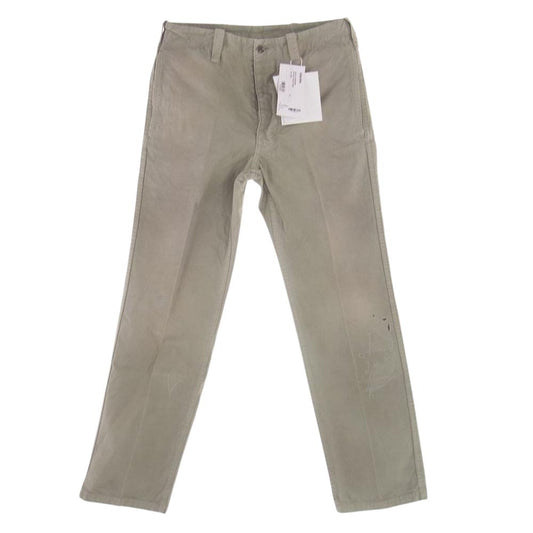 VISVIM ビズビム 21AW 0121205008006 GIFFORD PANTS DMGD 0121205008006 ギフォード ダメージ加工 チノ ミリタリー パンツ ライトグリーン系 1【極上美品】【中古】