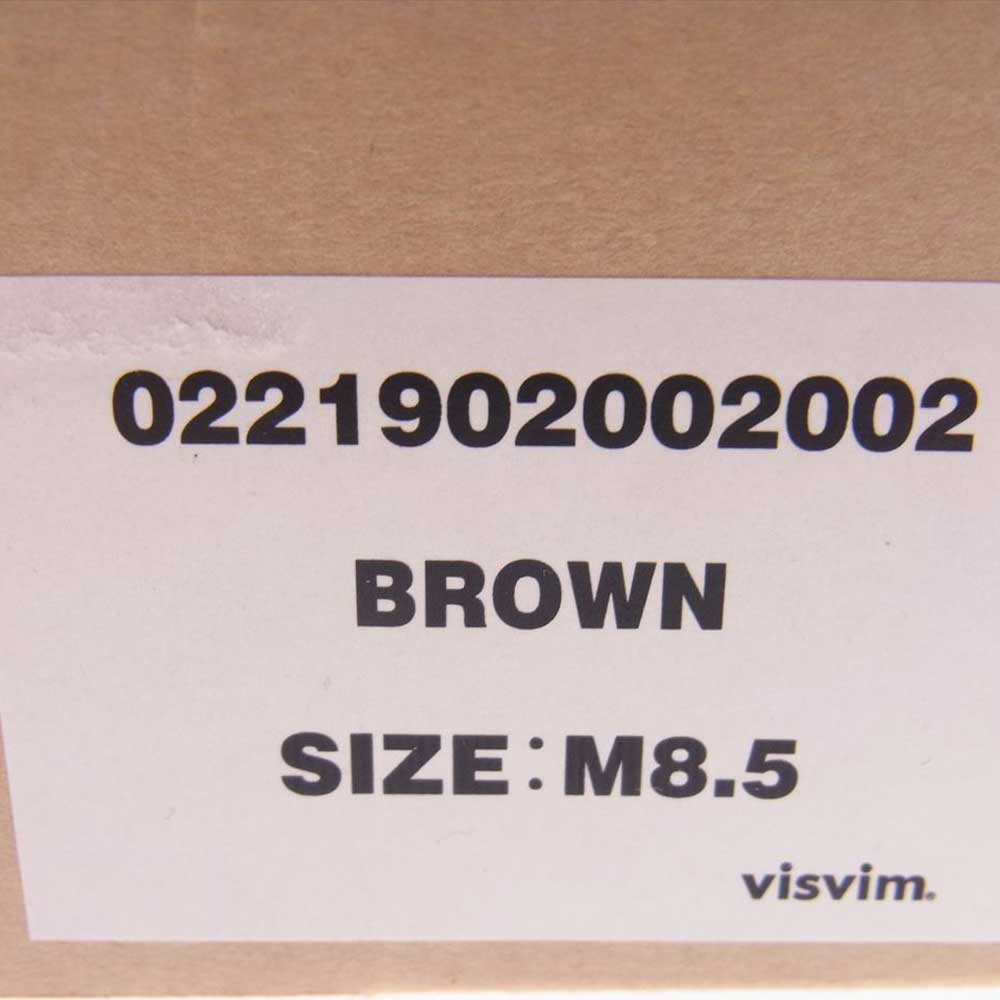VISVIM ビズビム 21AW 0221902002002 ICT VIRGIL BOOTS-FOLK ヴァージル ブーツ フォルク ブラウン系 US8.5【中古】