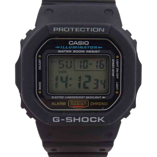 G-SHOCK ジーショック DW-5600E 5600 SERIES スクエア ウォッチ 時計 ブラック系【中古】