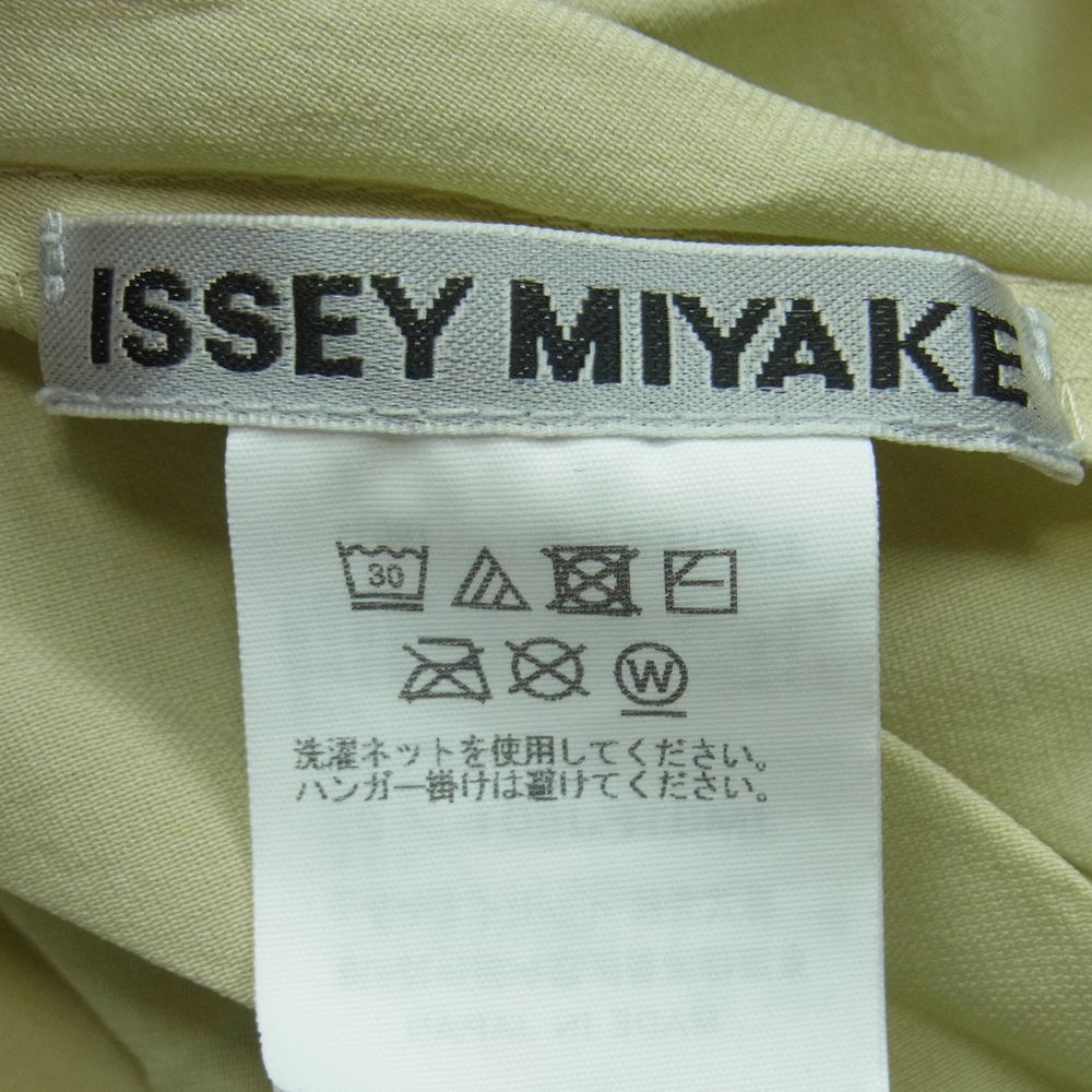 ISSEY MIYAKE イッセイミヤケ IM31-FJ601-03 RESONANT PLEATS SHIRT レゾナント プリーツ ノースリーブ シャツ ベージュ系 2【美品】【中古】