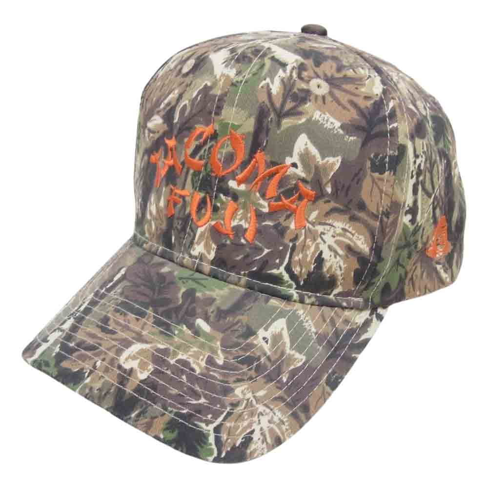 タコマフジ CAMO CAP カモ ロゴ キャップ  カーキ系【中古】