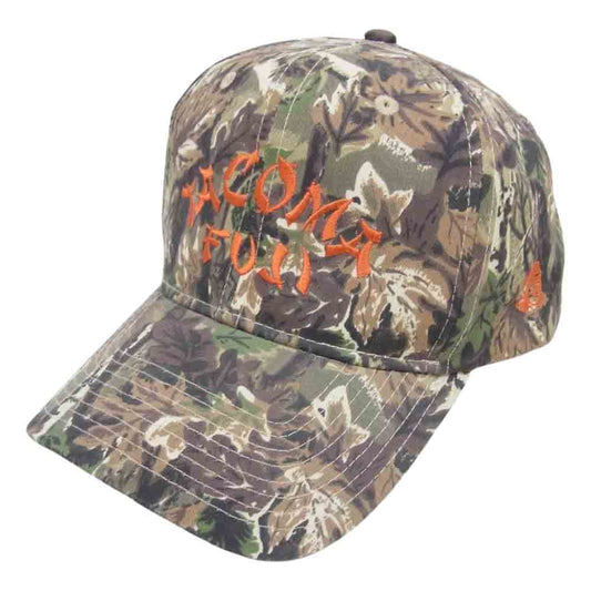 タコマフジ CAMO CAP カモ ロゴ キャップ  カーキ系【中古】