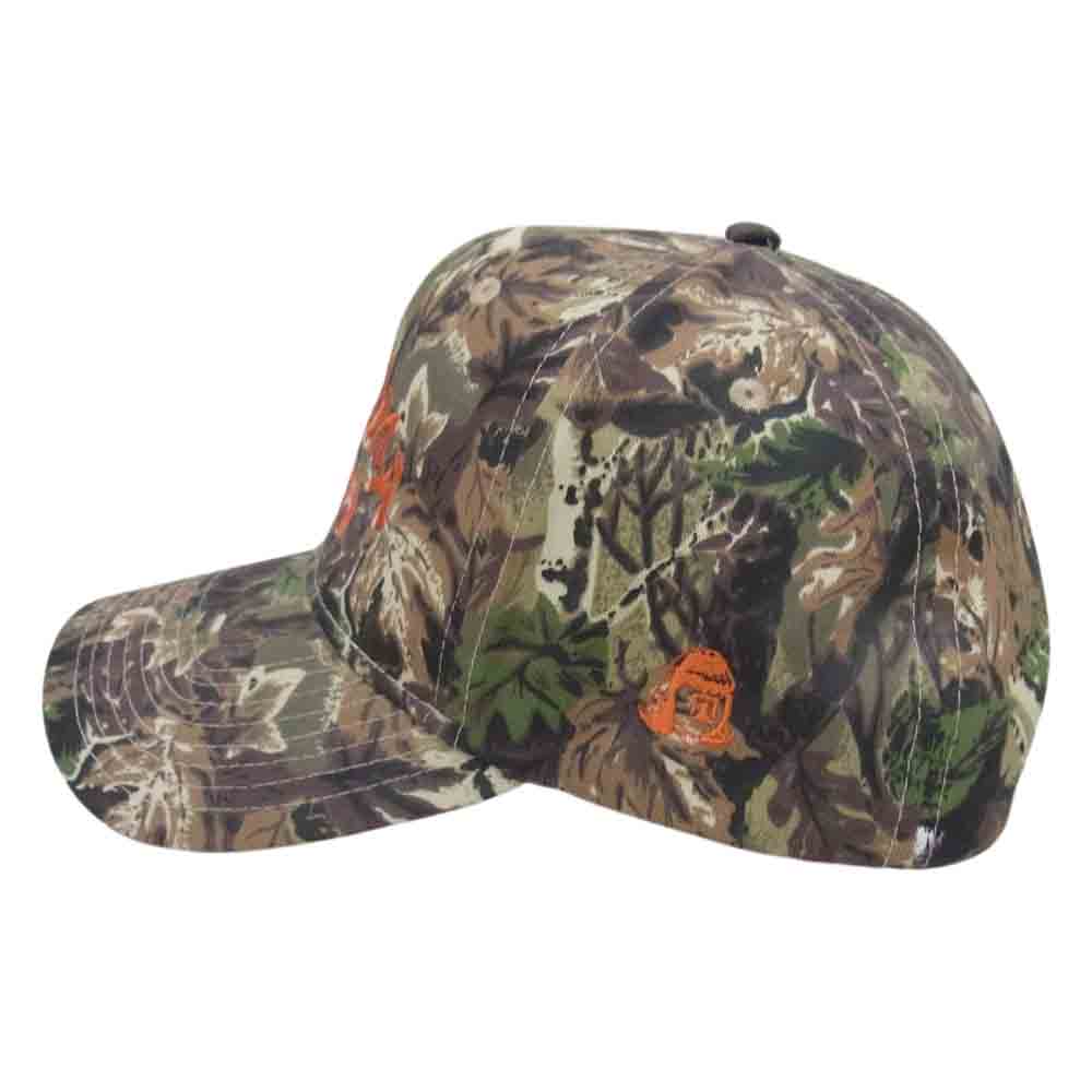 タコマフジ CAMO CAP カモ ロゴ キャップ  カーキ系【中古】
