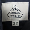 Pyrenex ピレネックス HWK041 BORDEAUX ボルドー ファー ダウン コート ジャケット ネイビー系 JP:36【中古】
