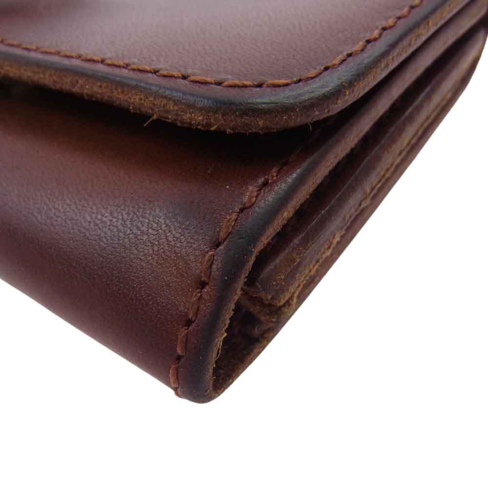 LARRY SMITH ラリースミス レザー カードケース 名刺入れ ブラウン系