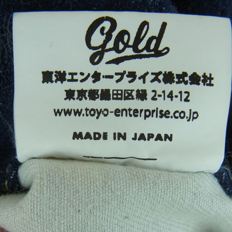 ゴールド GL41341 12oz. 5POCKET アンクルカット デニム パンツ コットン 日本製 インディゴブルー系 M【中古】