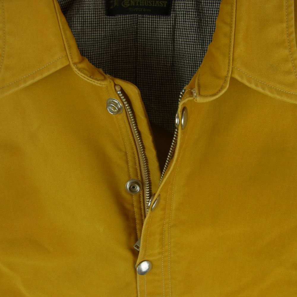 ファーイースタンエンスージアスト FE12SS-03 コットン ジャケット 日本製 イエロー系 からし色系 黄土色系 38【中古】