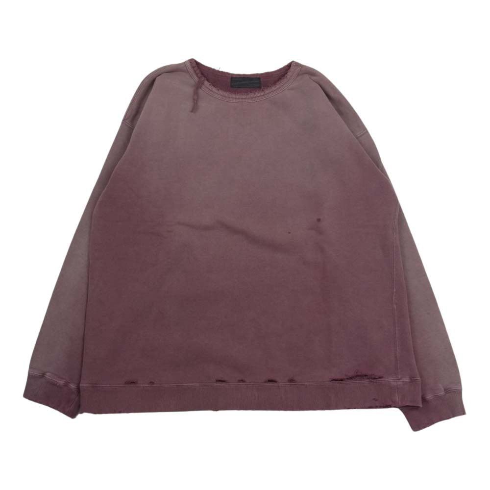 ファーイースタンエンスージアスト CONEY SWEAT SHIRTS ダメージ加工 スウェット エンジ系 L【中古】