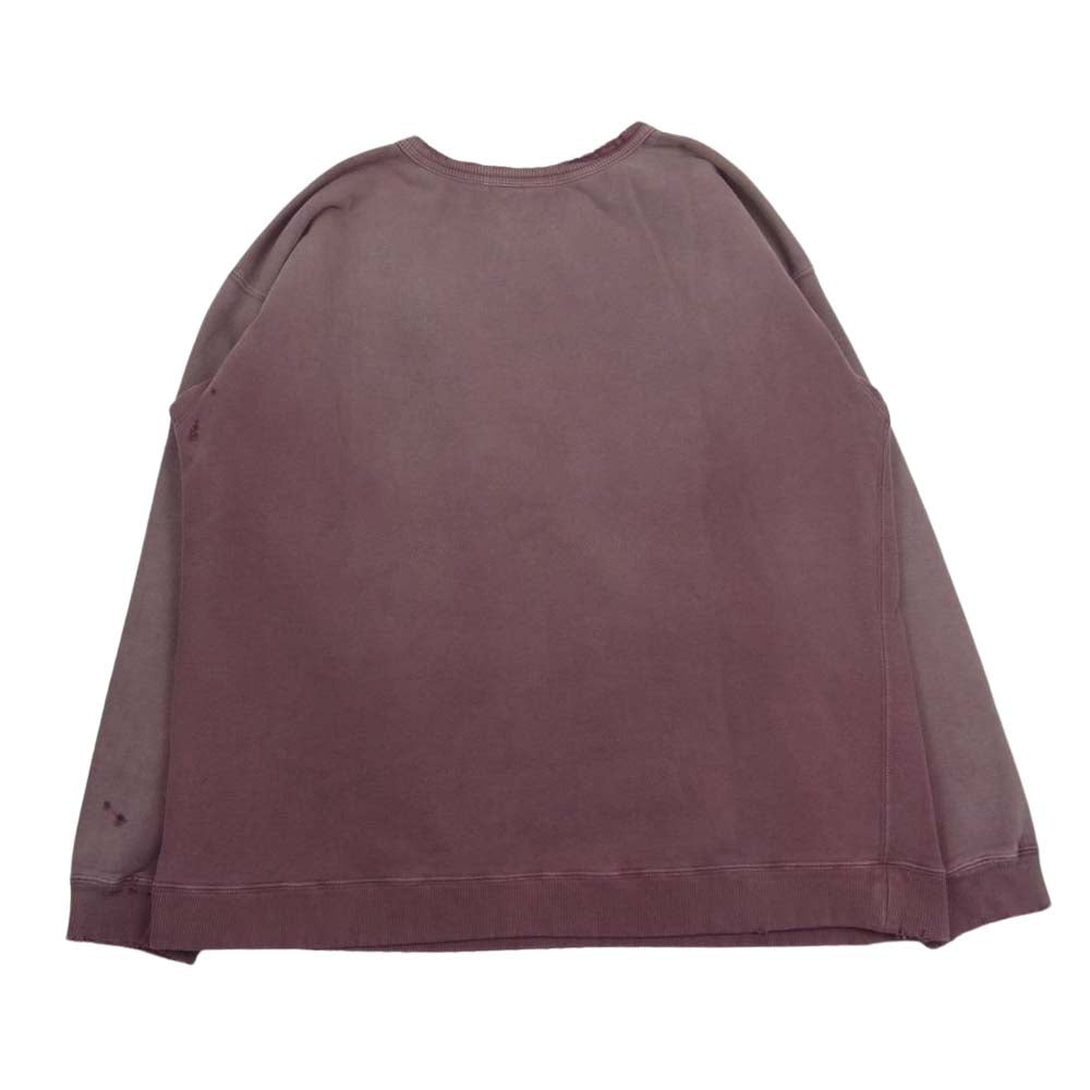 ファーイースタンエンスージアスト CONEY SWEAT SHIRTS ダメージ加工 スウェット エンジ系 L【中古】