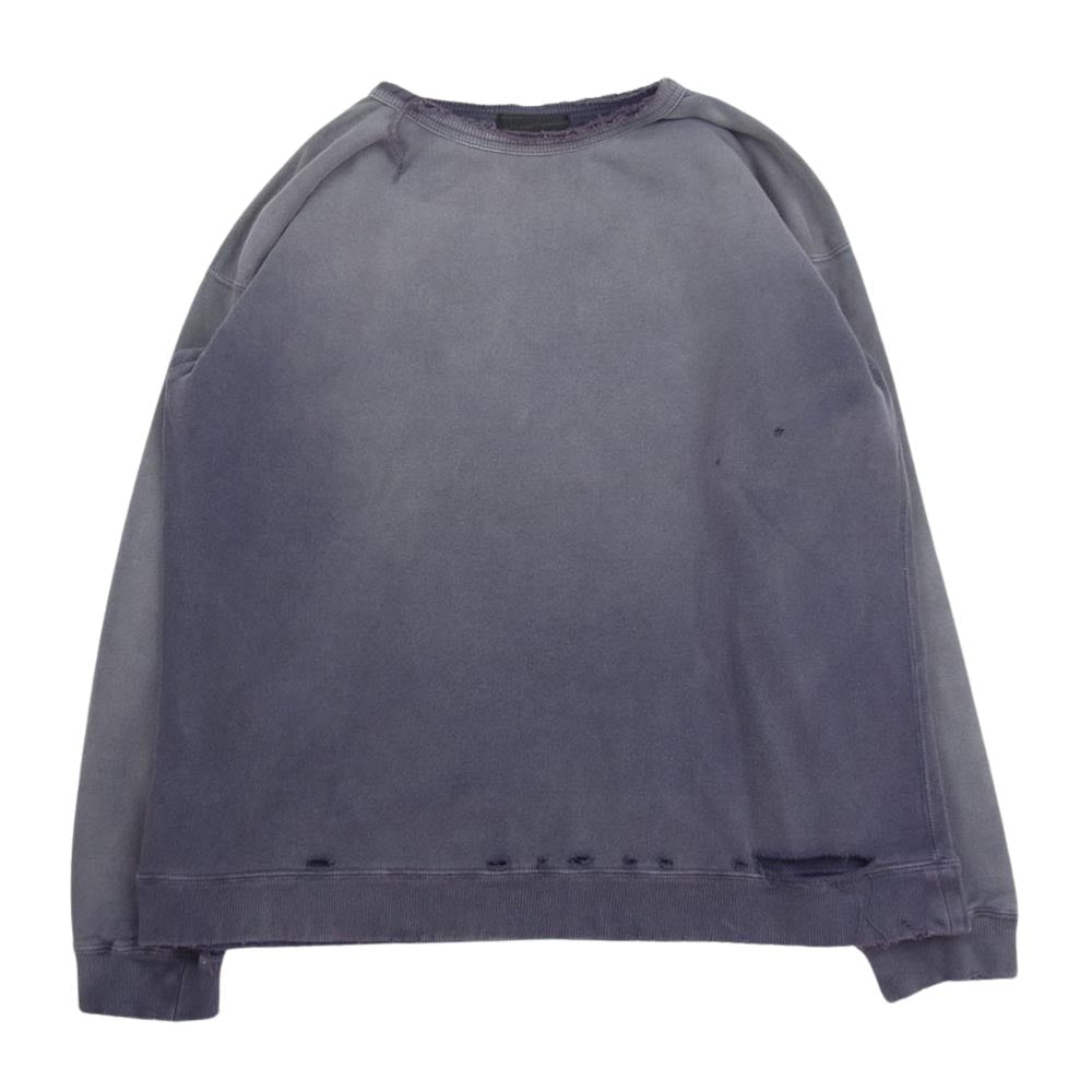 ファーイースタンエンスージアスト CONEY SWEAT SHIRTS ダメージ加工 スウェット パープル系 L【中古】