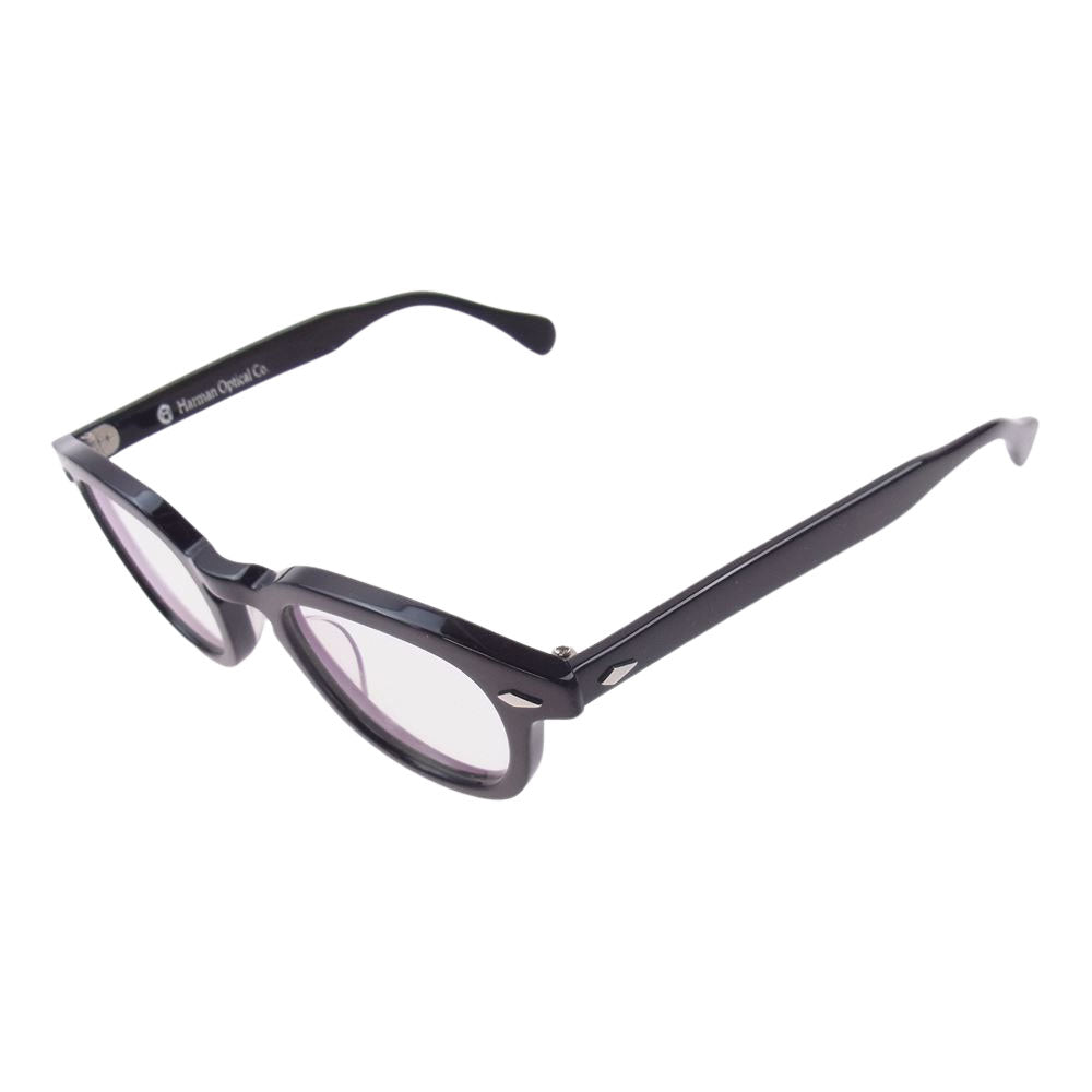 ハーマンオプティカル 度入り 眼鏡 メガネ アイウェア ブラック系【中古】