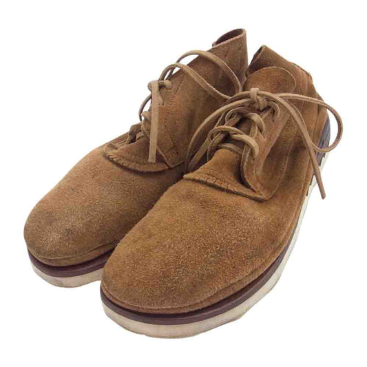 VISVIM ビズビム GRIS MOC MID-FOLK スエード チャッカ ブーツ ライトブラウン系 US10【中古】