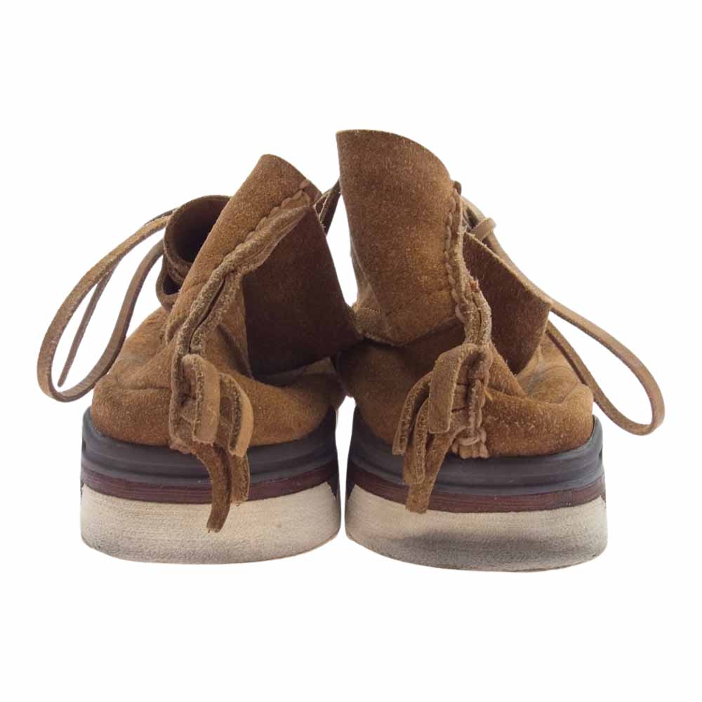 VISVIM ビズビム GRIS MOC MID-FOLK スエード チャッカ ブーツ ライトブラウン系 US10【中古】