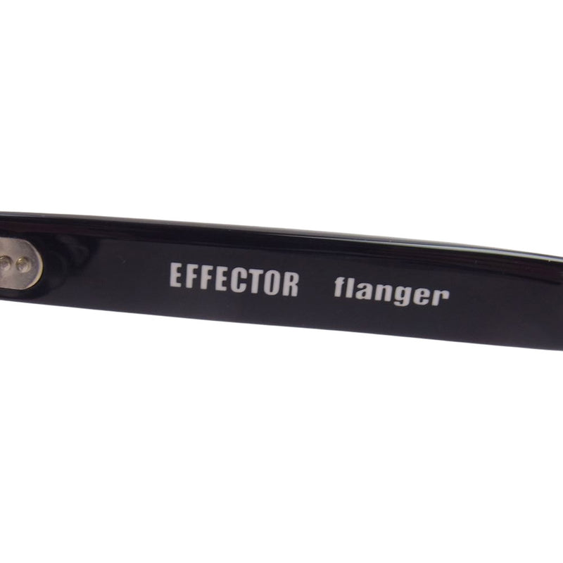 EFFECTOR エフェクター メガネ flanger フランジャー 眼鏡 メガネ アイウェア ブラック系【美品】