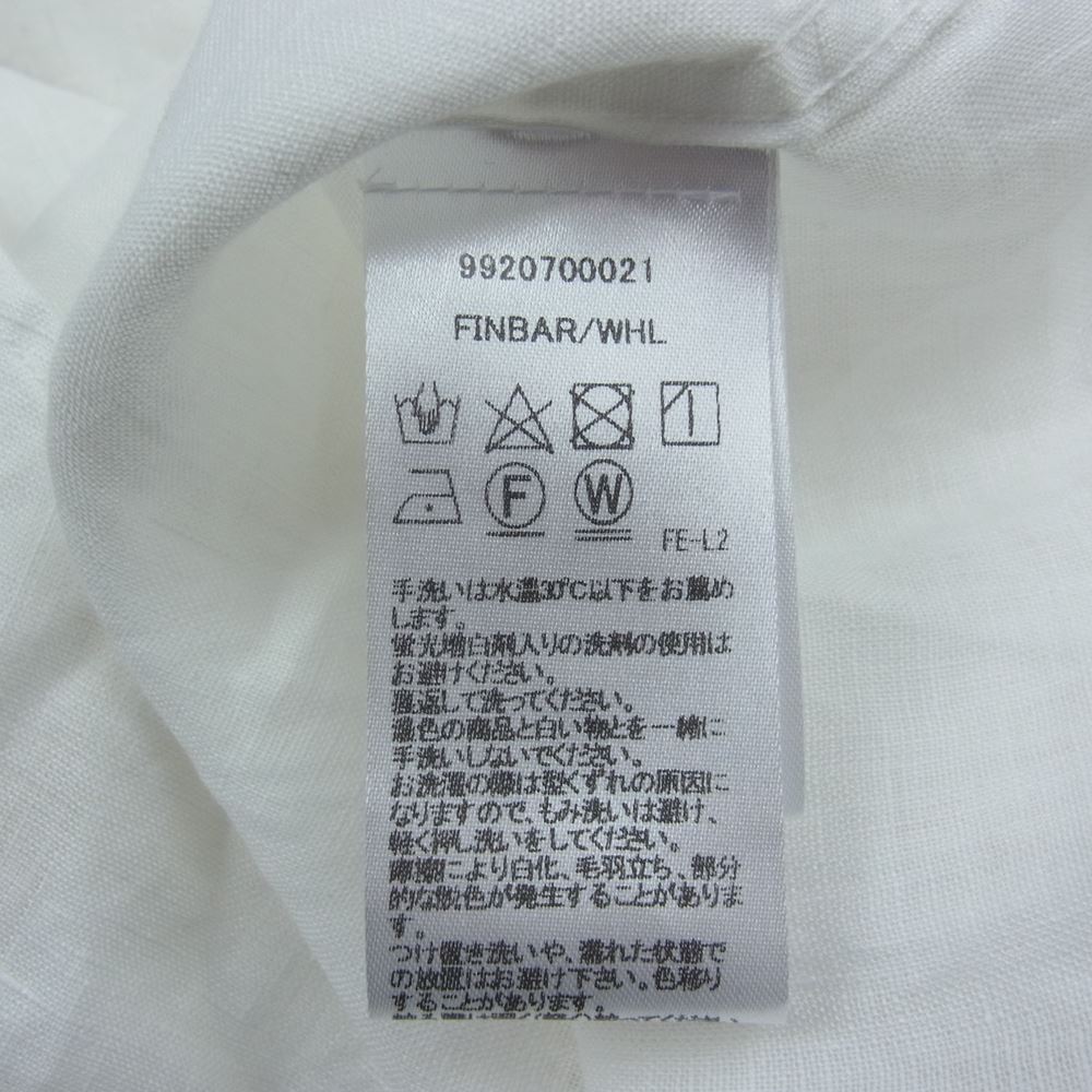 Frank＆Eileen 9920700021 FINBAR フィンバー リネン 長袖 シャツ ホワイト系 M【中古】