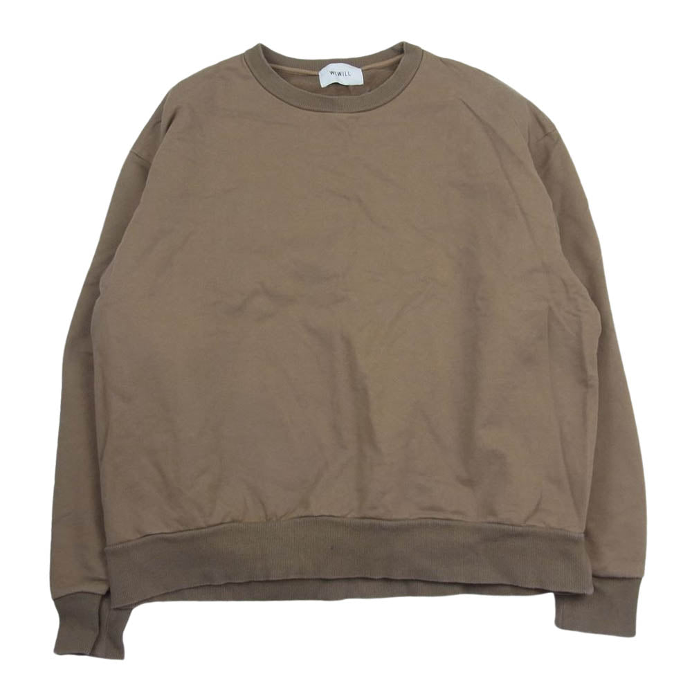 ウィーウィル W-006-8006 クルーネック スウェット トレーナー ブラウン系 3【中古】