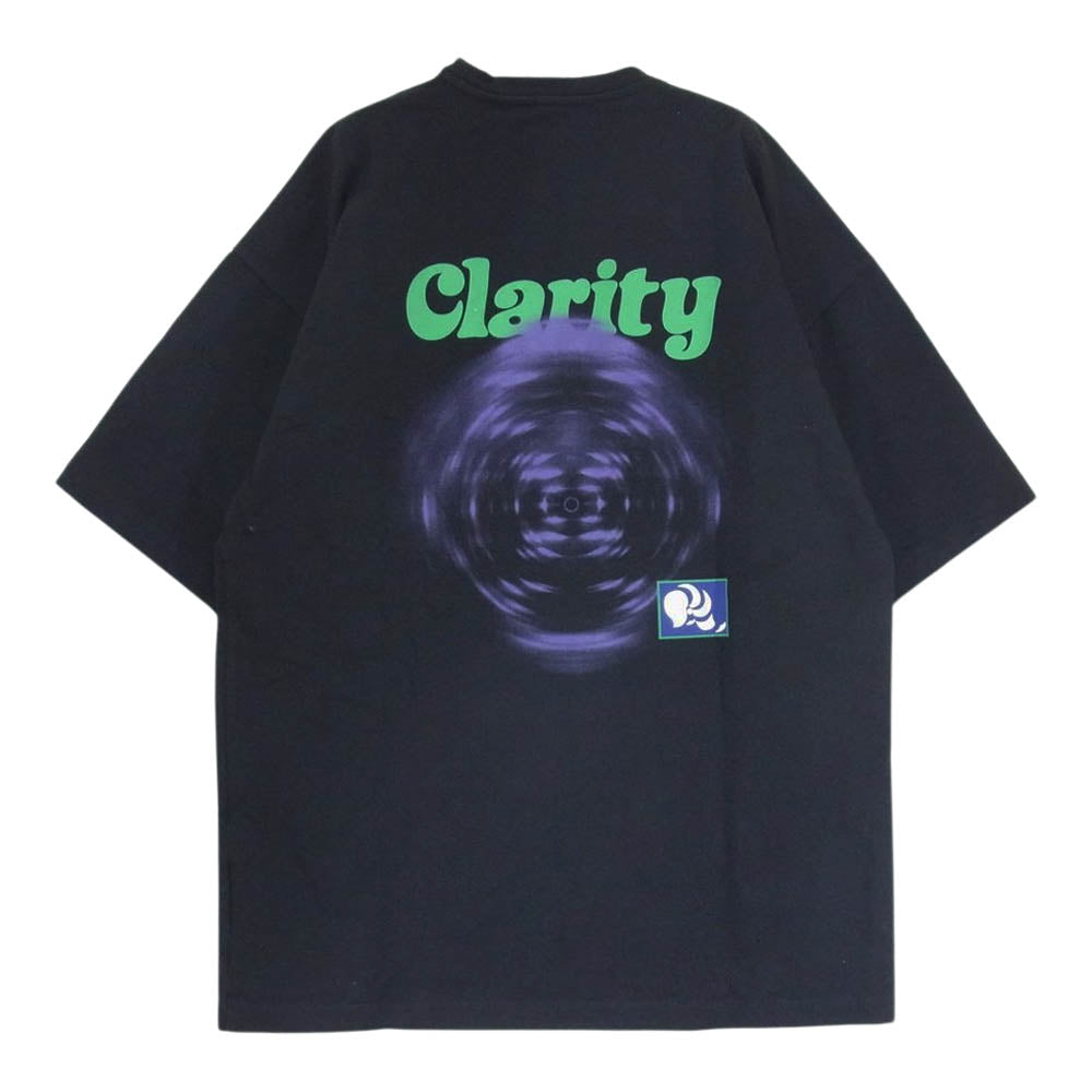 オーエーエムシー 21SS OAMS709767 CRARITY T-SHIRT クラリティ バック プリント Tシャツ ブラック系 XS【中古】