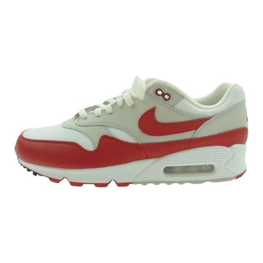 NIKE ナイキ AJ7695-100 Air Max 90/1 Sport Red エアマックス スポーツレッド スニーカー ホワイト系 27cm【中古】
