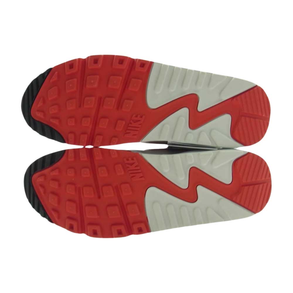 NIKE ナイキ AJ7695-100 Air Max 90/1 Sport Red エアマックス スポーツレッド スニーカー ホワイト系 27cm【中古】