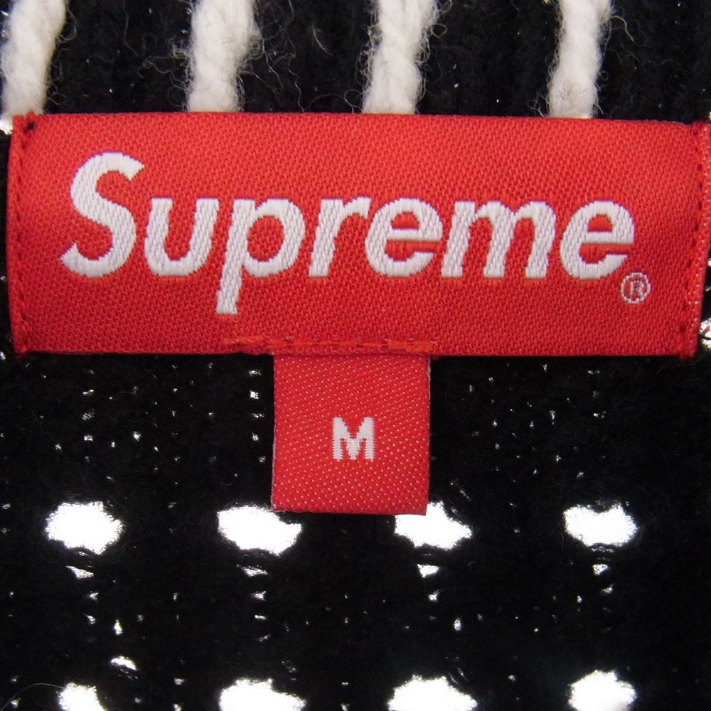 Supreme シュプリーム 23SS QUILT STITCH SWEATER キルト ステッチ セーター ニット トップス ブラック系 M【美品】【中古】