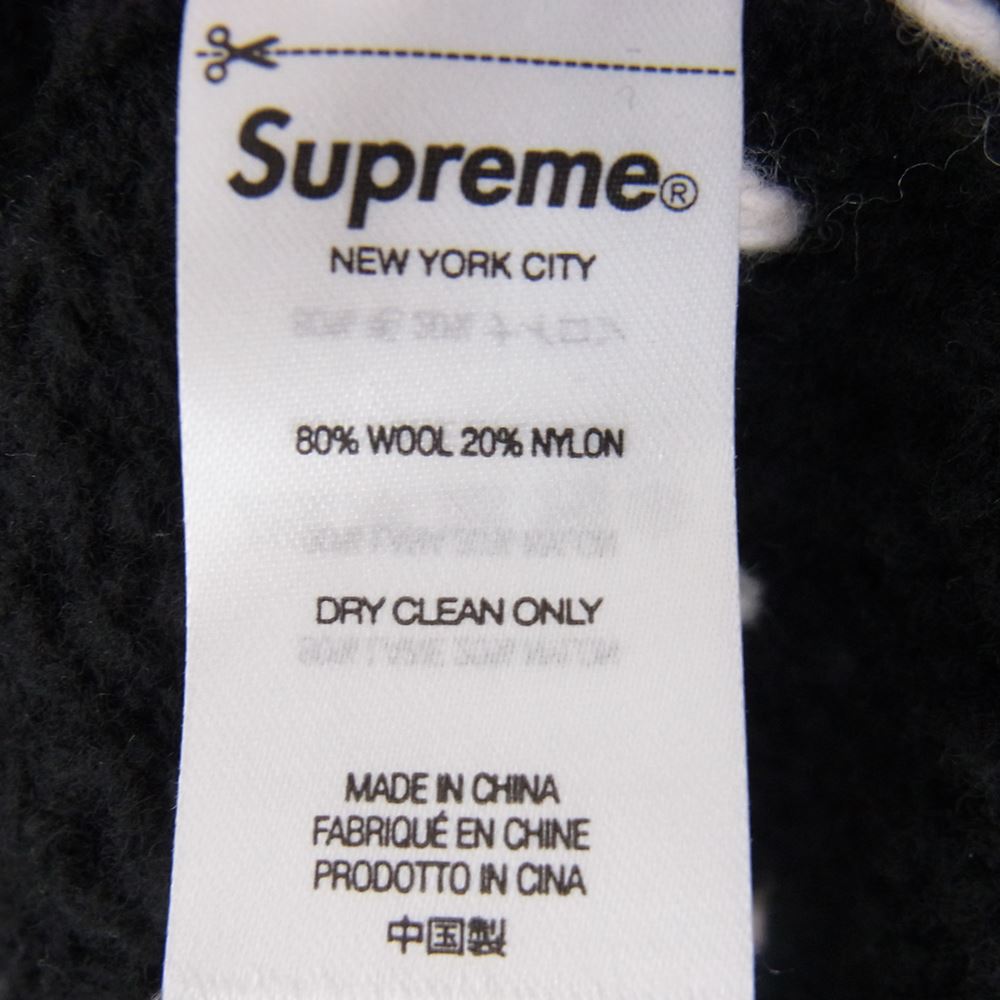 Supreme シュプリーム 23SS QUILT STITCH SWEATER キルト ステッチ セーター ニット トップス ブラック系 M【美品】【中古】