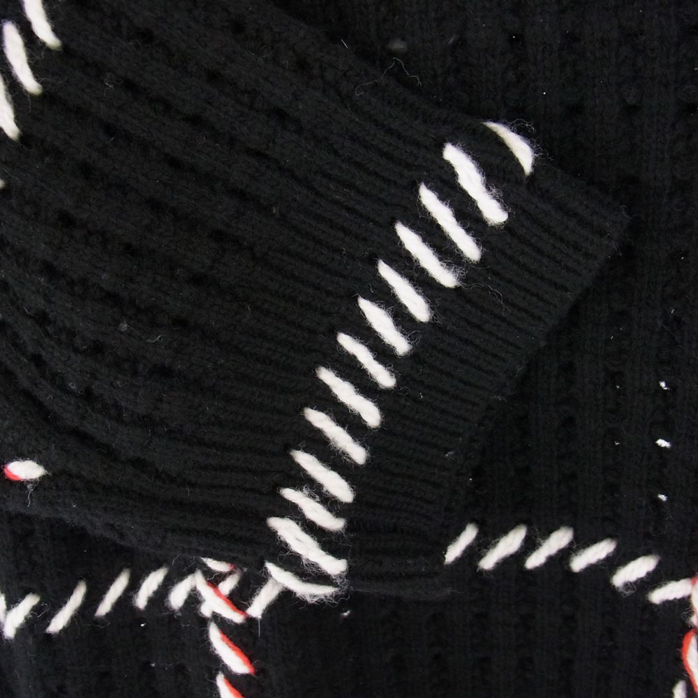 Supreme シュプリーム 23SS QUILT STITCH SWEATER キルト ステッチ セーター ニット トップス ブラック系 M【美品】【中古】