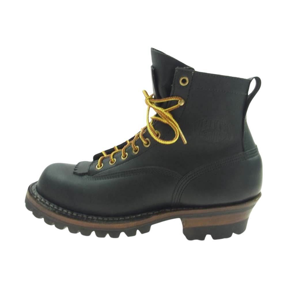 WHITE'S BOOTS ホワイツブーツ 350LTT-V SMOKE JUMPER スモークジャンパー レースアップ ワーク ブーツ vibramソール ビブラム ブラック系 26cm【中古】