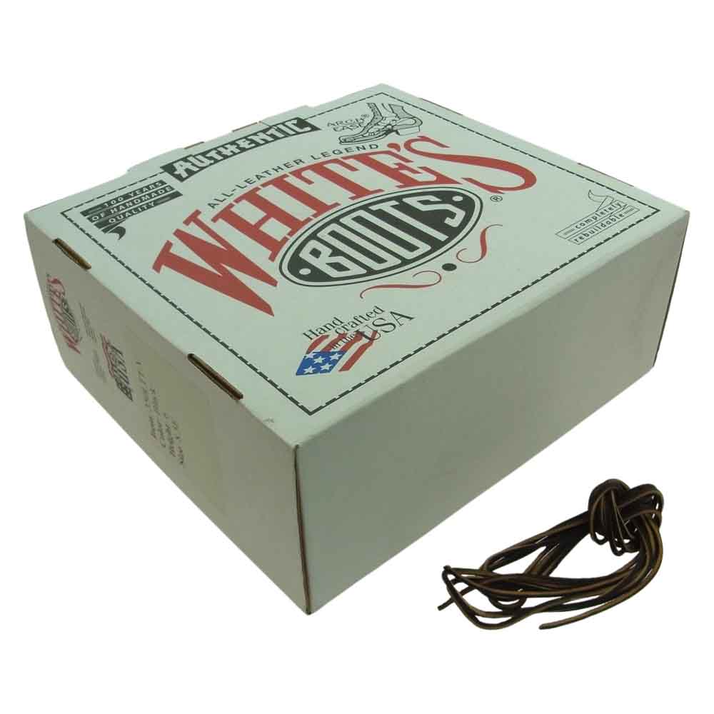WHITE'S BOOTS ホワイツブーツ 350LTT-V SMOKE JUMPER スモークジャンパー レースアップ ワーク ブーツ vibramソール ビブラム ブラック系 26cm【中古】