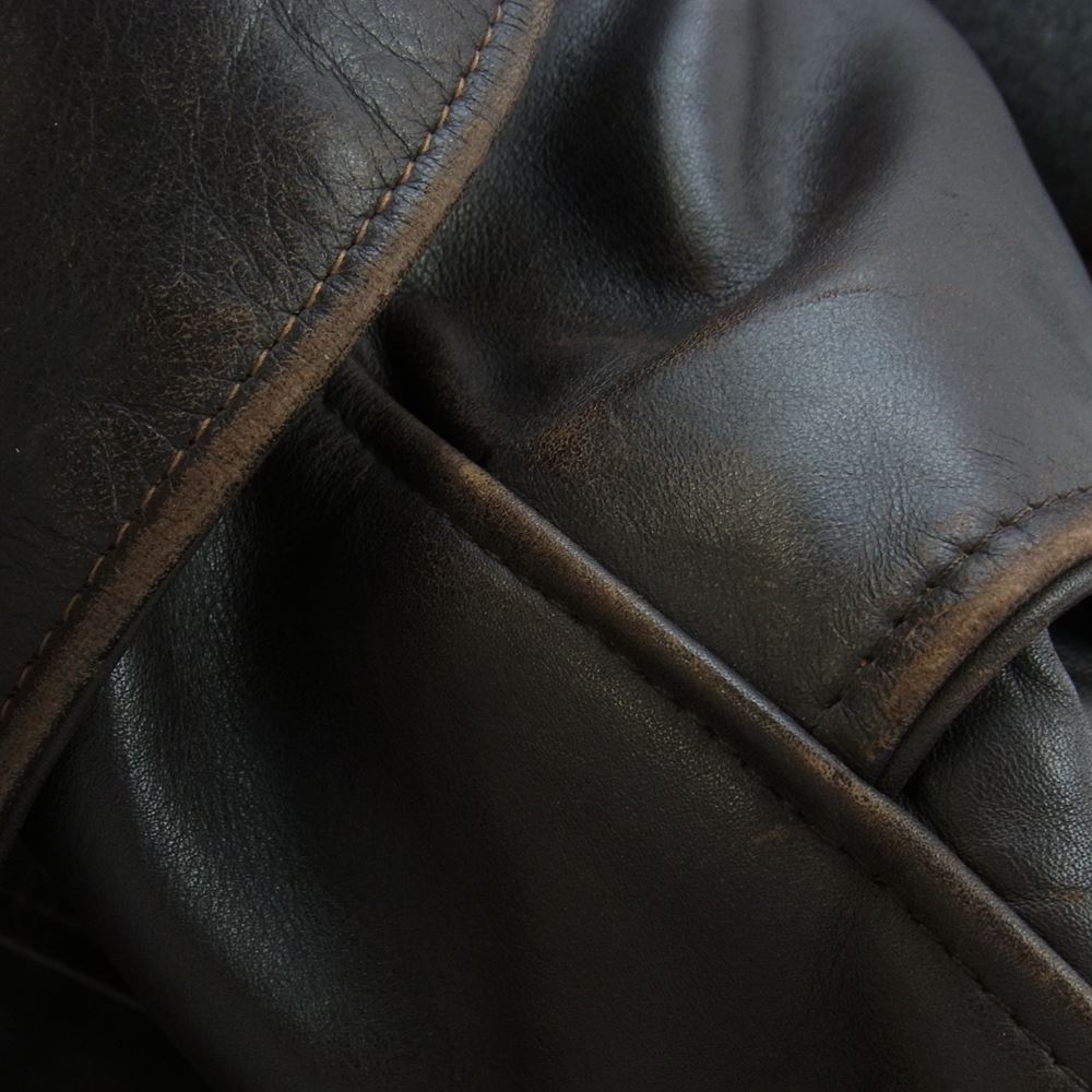 schott ショット 181 USA製 ポリスマン ジャケット レザー ジャケット ダークブラウン系 38【中古】