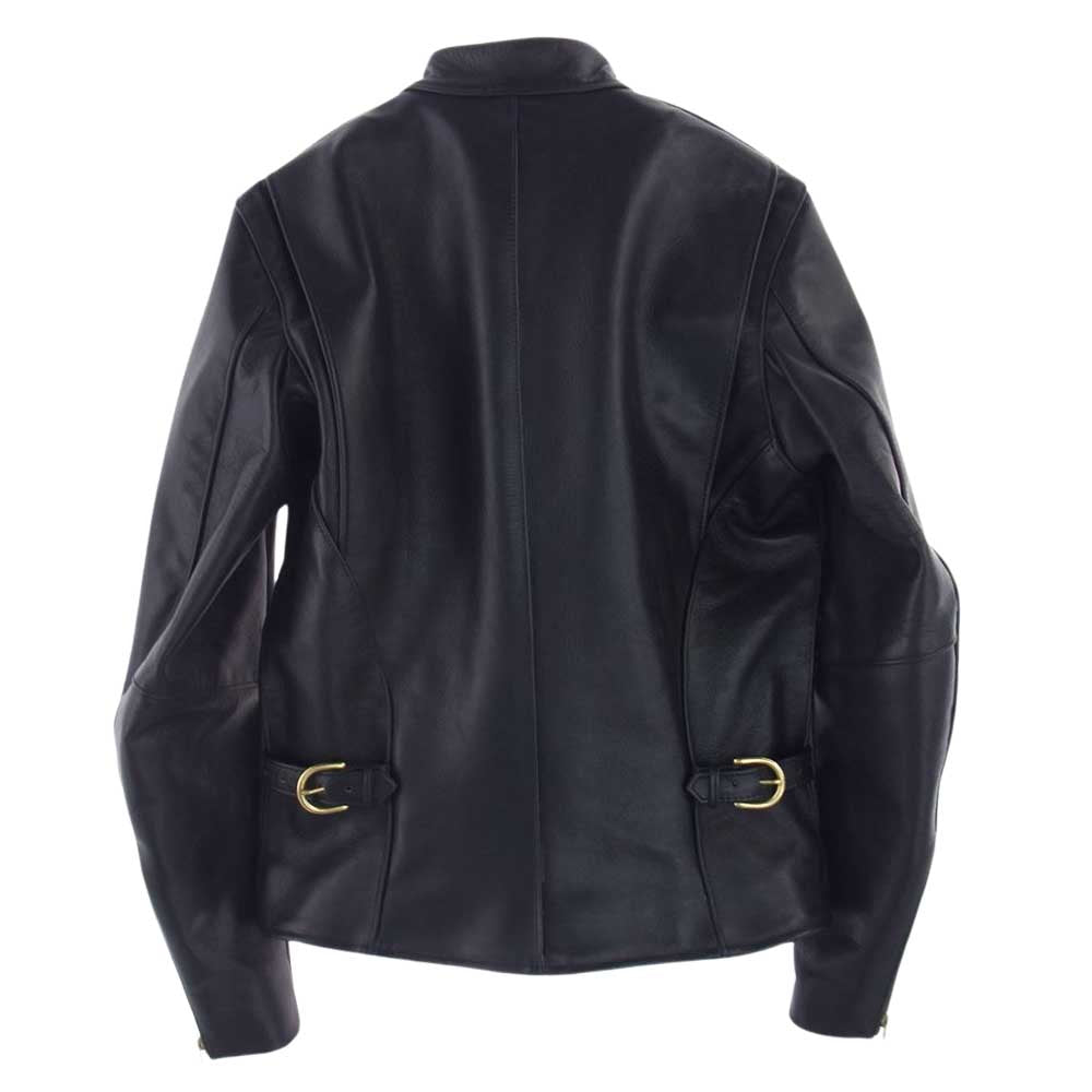 VANSON バンソン MODEL B シングル ライダース ジャケット ブラック系 36【中古】