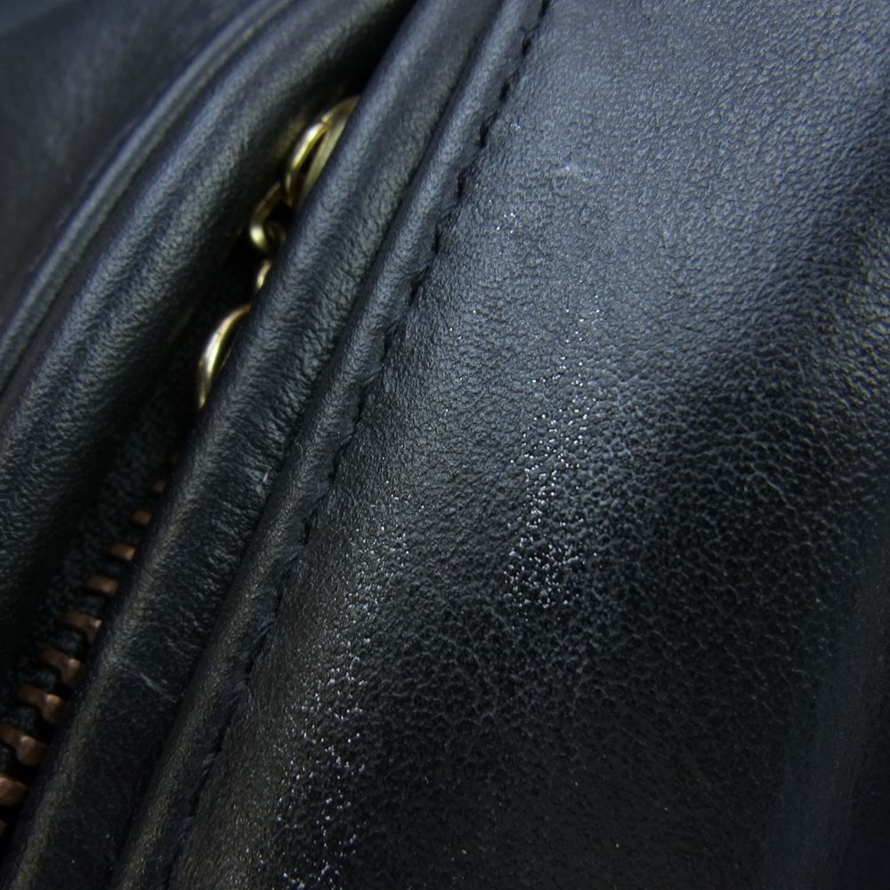 VANSON バンソン MODEL B シングル ライダース ジャケット ブラック系 36【中古】