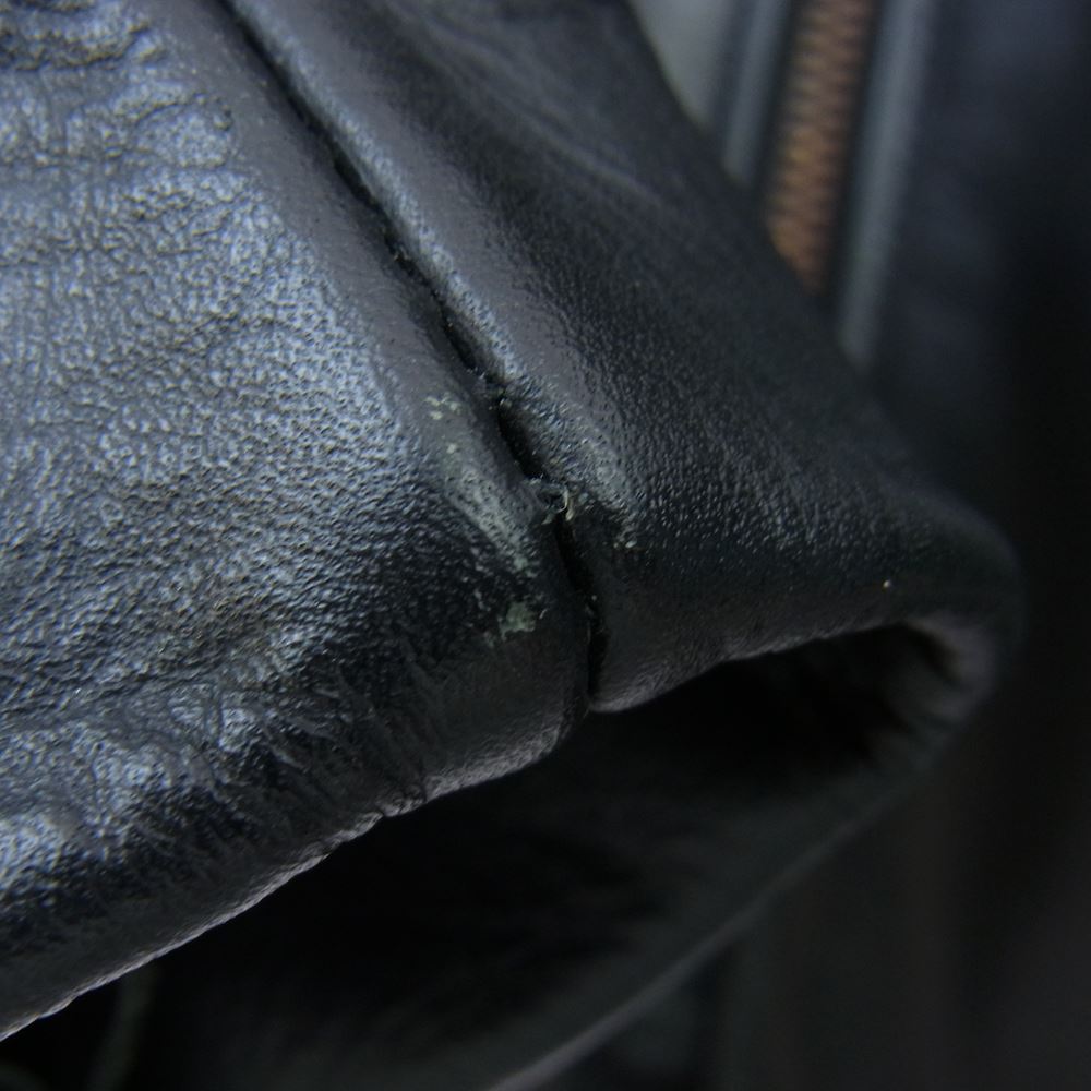 VANSON バンソン MODEL B シングル ライダース ジャケット ブラック系 36【中古】