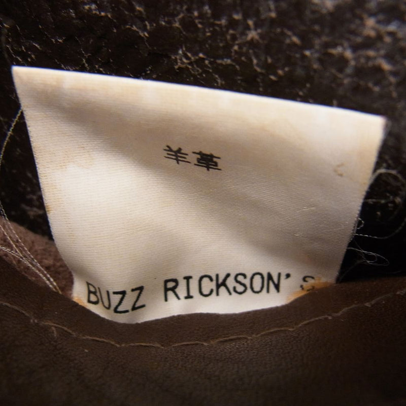 Buzz Rickson's バズリクソンズ B-3 大戦モデル ムートン レザー フライト ジャケット ダークブラウン系 36R【中古】