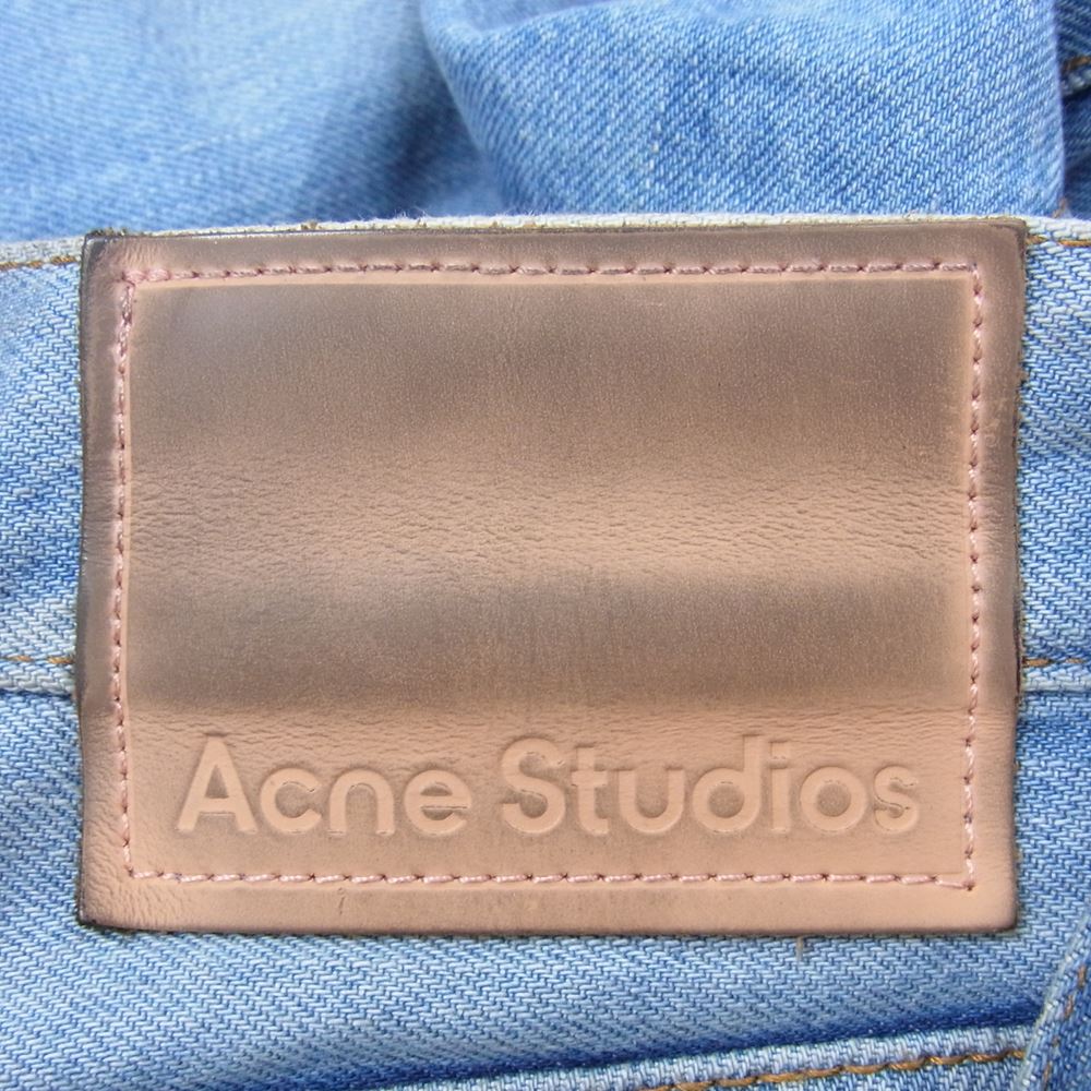 ACNE STUDIOS アクネストゥディオズ C00037 1991 TOJ ベルテッド ワイド デニム パンツ ルーズフィットジーンズ ブルー インディゴブルー系 EUR 31 32【中古】