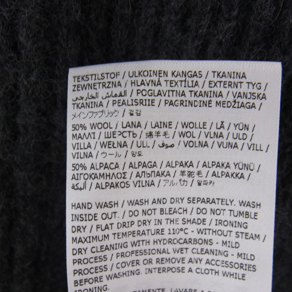 MAISON MARGIELA メゾンマルジェラ 22AW S50GP0295 ①⑩ライン V NECK CARDIGAN オーバーサイズ Vネック カーディガン グレー系 S【新古品】【未使用】【中古】