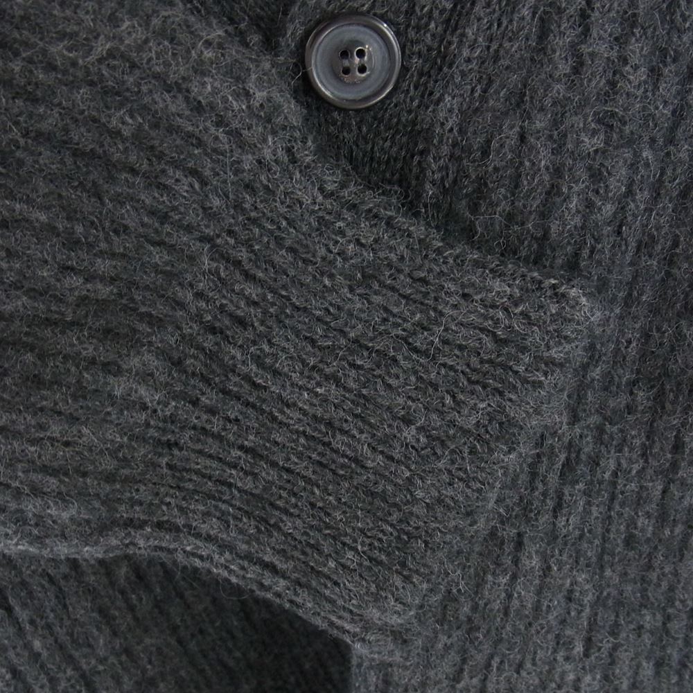 MAISON MARGIELA メゾンマルジェラ 22AW S50GP0295 ①⑩ライン V NECK CARDIGAN オーバーサイズ Vネック カーディガン グレー系 S【新古品】【未使用】【中古】