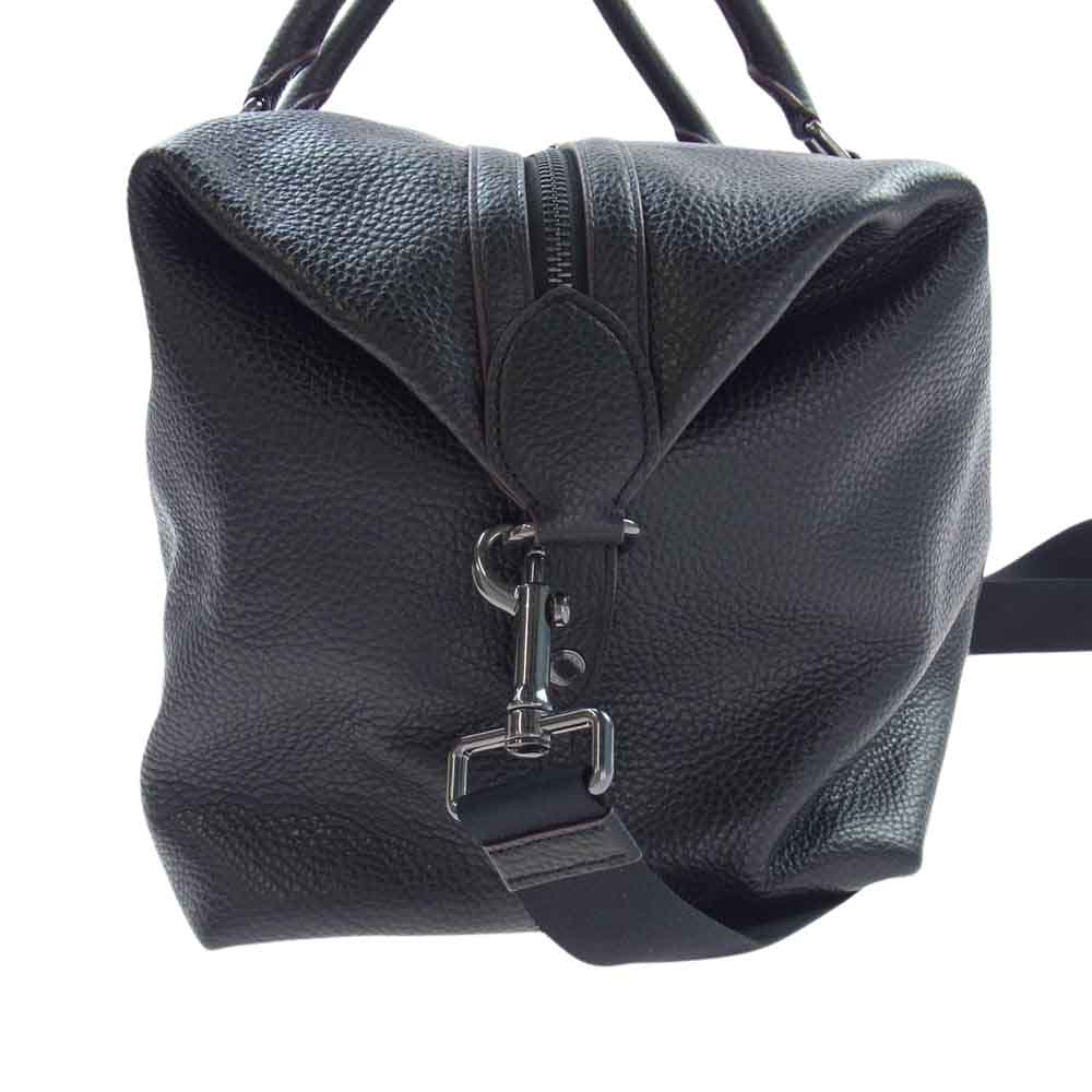 COACH コーチ F75715 レザー 2WAY ボストンバッグ ショルダーバッグ ブラック系【中古】