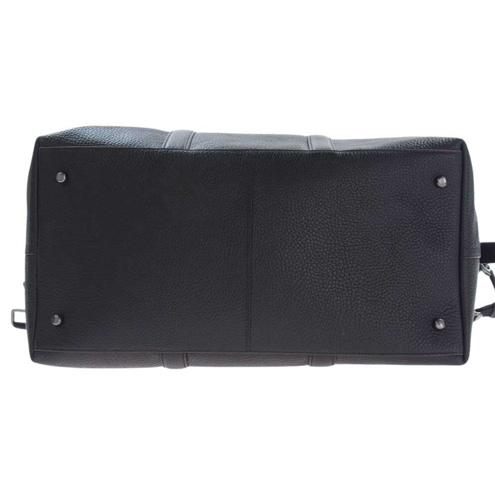 COACH コーチ F75715 レザー 2WAY ボストンバッグ ショルダーバッグ ブラック系【中古】