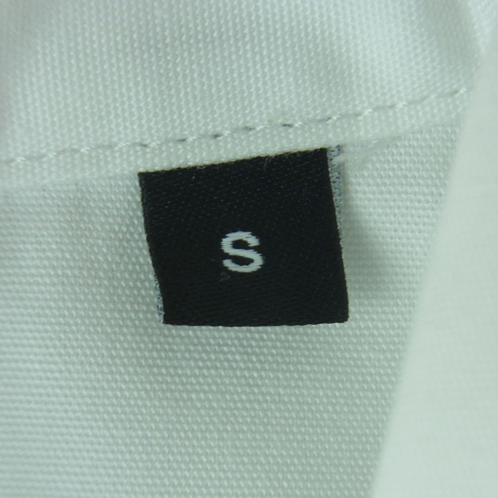 フォーティーパーセントアゲインストライツ 1530042318 バックロゴプリント レギュラーカラー 長袖 シャツ ホワイト系 S【中古】