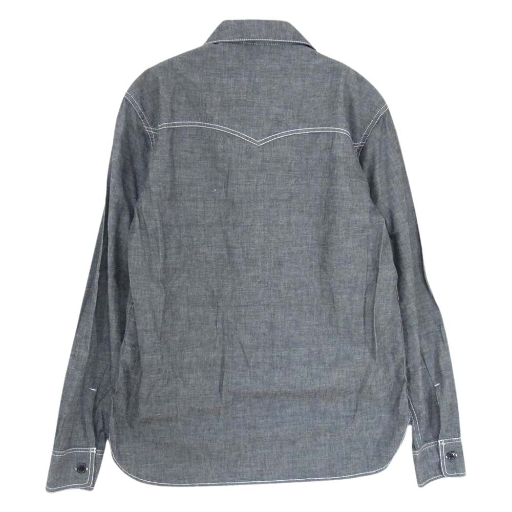 WTAPS ダブルタップス 15SS 151GWDT-SHM08 CELL L/S CHAMBRAY セル シャンブレー シャツ グレー系 2【中古】