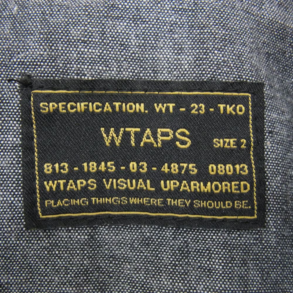 WTAPS ダブルタップス 15SS 151GWDT-SHM08 CELL L/S CHAMBRAY セル シャンブレー シャツ グレー系 2【中古】
