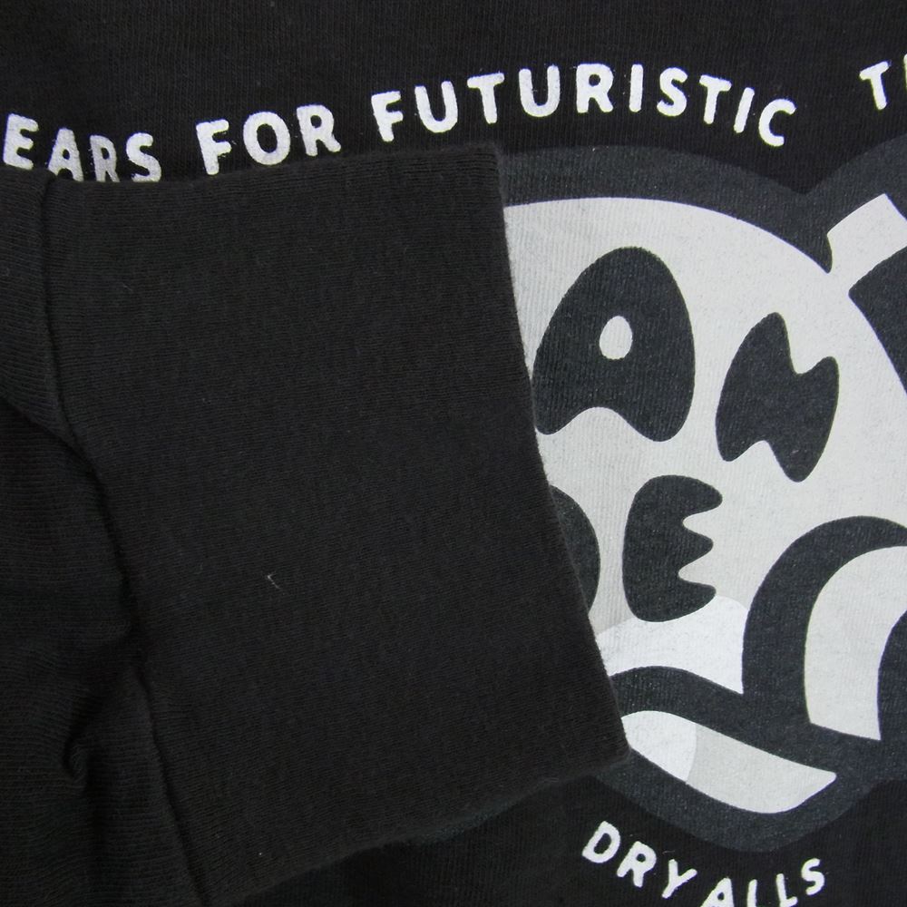 HUMAN MADE ヒューマンメイド LONG SLEEVE TIGER T-SHIRT タイガープリント ロゴ 長袖 Tシャツ ブラック系 L【中古】