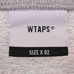 WTAPS ダブルタップス 181ATDT-CSM04 Long Sleeve Blank System Tee ブランク システム ロゴ刺繍 ポケット付き 長袖 Tシャツ グレー系 2【中古】