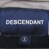 DESCENDANT ディセンダント Ron Herman ロンハーマン別注 MILITIA LAYERD TEE レイヤード ボーダー 長袖 Tシャツ ブラウン系 2【中古】