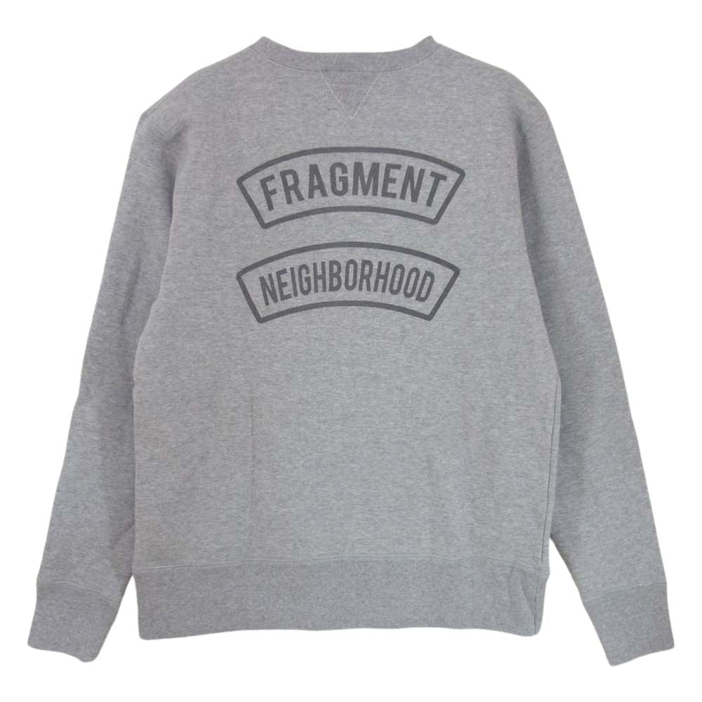 NEIGHBORHOOD ネイバーフッド 142MBFRN-CSM02S FRAGMENT DESIGN フラグメントデザイン スカル スウェット トレーナー グレー系 M【中古】