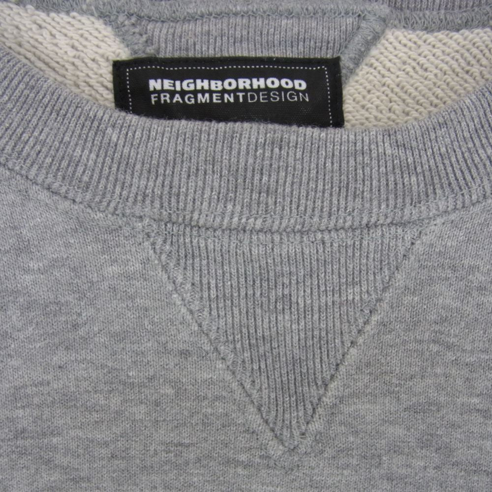NEIGHBORHOOD ネイバーフッド 142MBFRN-CSM02S FRAGMENT DESIGN フラグメントデザイン スカル スウェット トレーナー グレー系 M【中古】